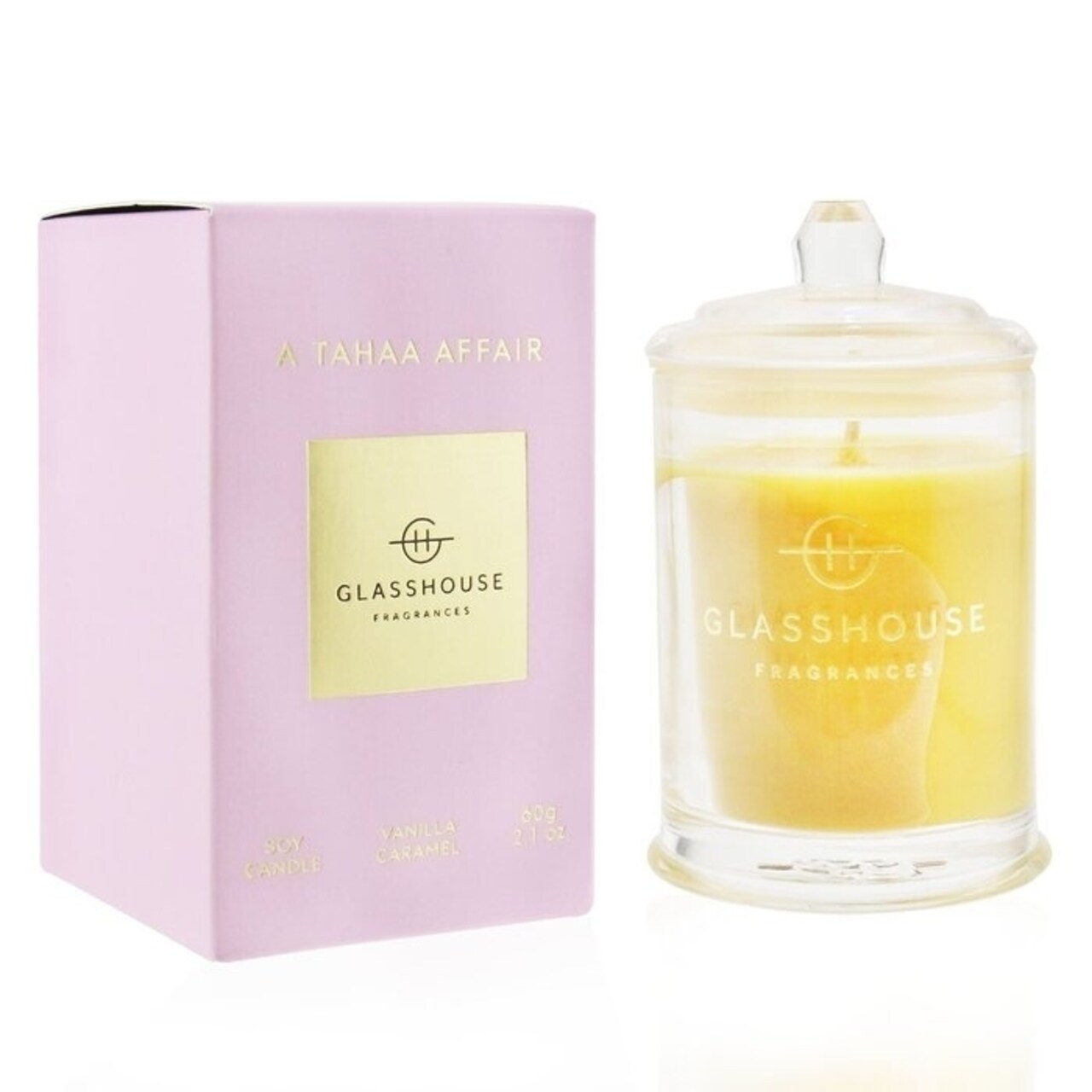 Glasshouse - Triple Scented Soy Candle - A Tahaa Affair (Vanilla Caramel)(60g/2.1oz)